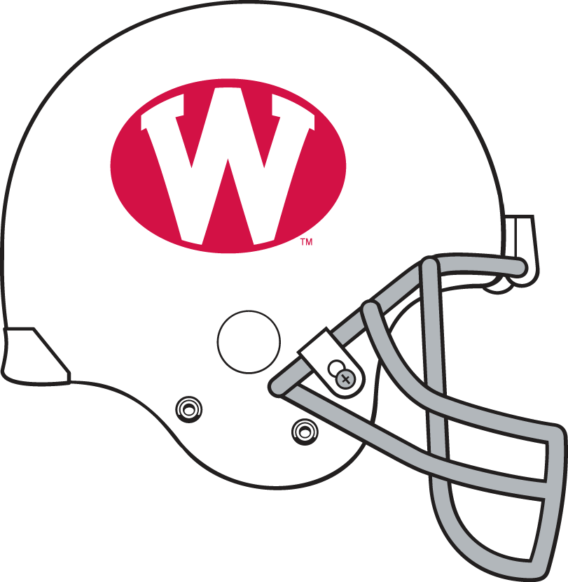 Wisconsin Badgers 1972-1974 Helmet Logo iron on transfers for T-shirts